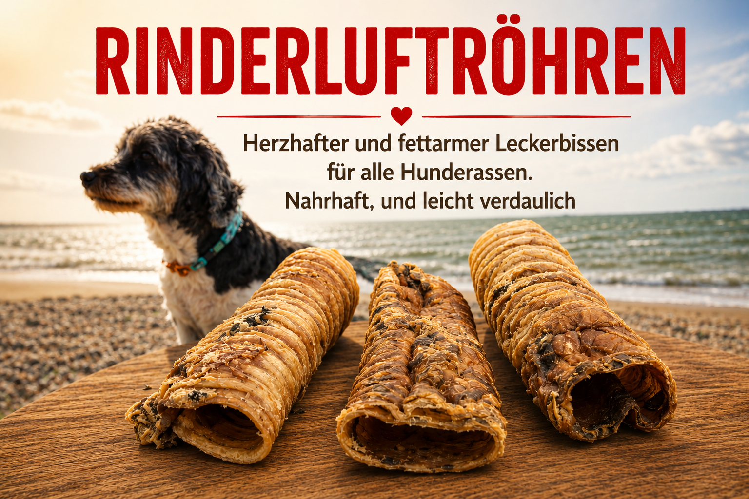 Getrocknete Rinderluftröhren