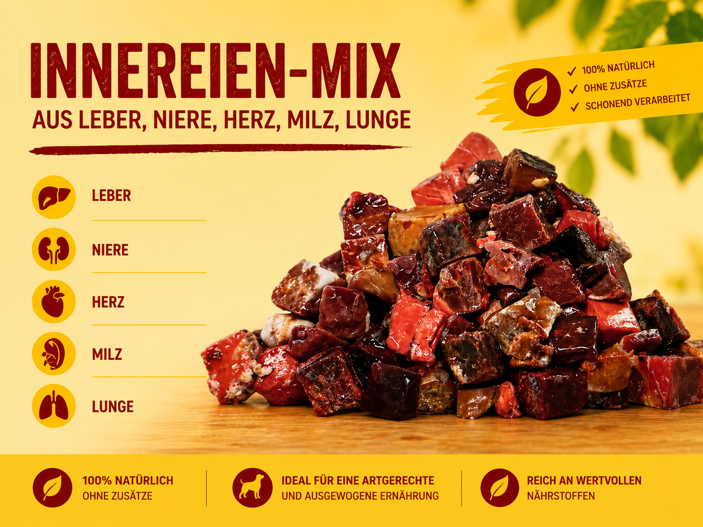 Innereien 1A Würfel