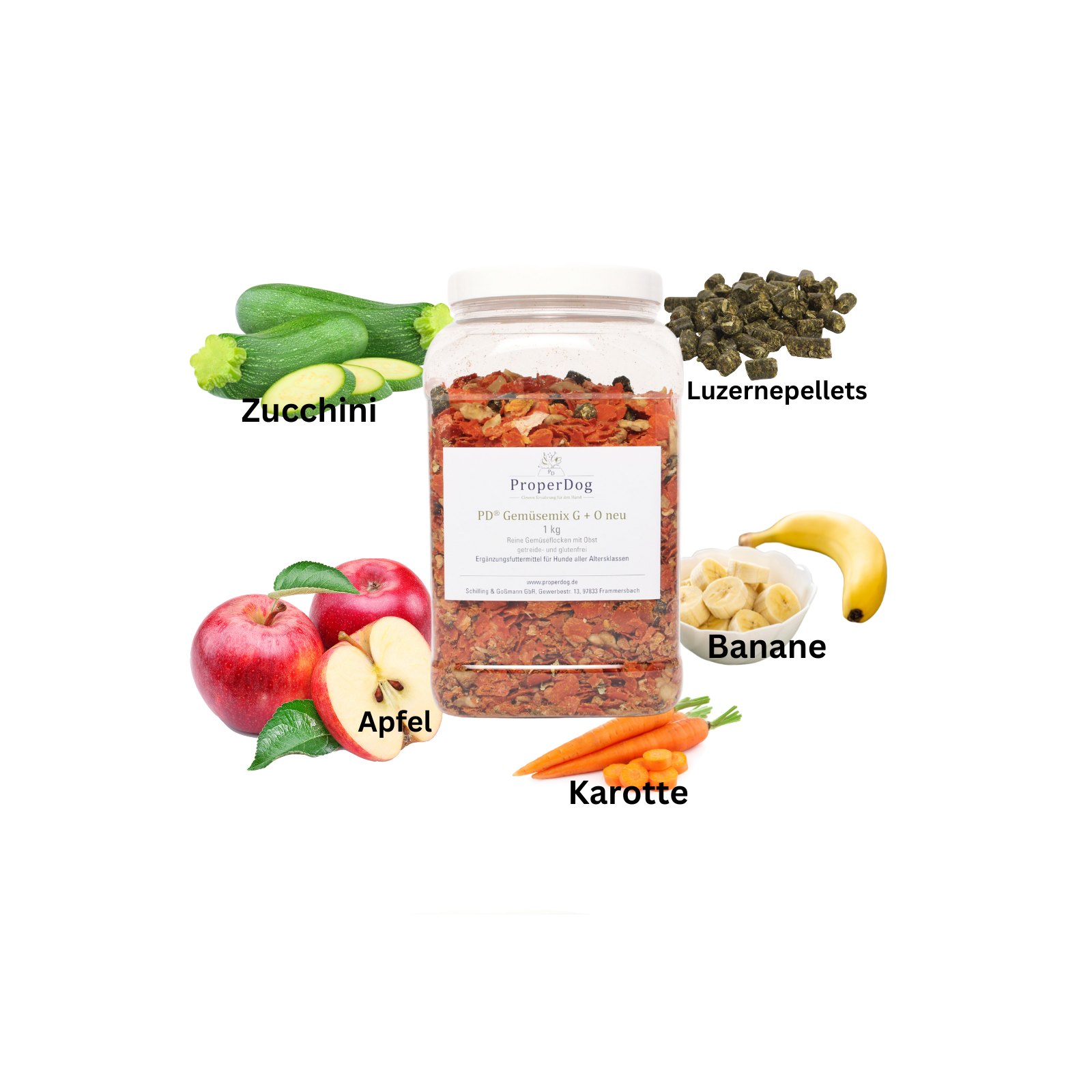 400g Gemüse & Obstmix Flocken