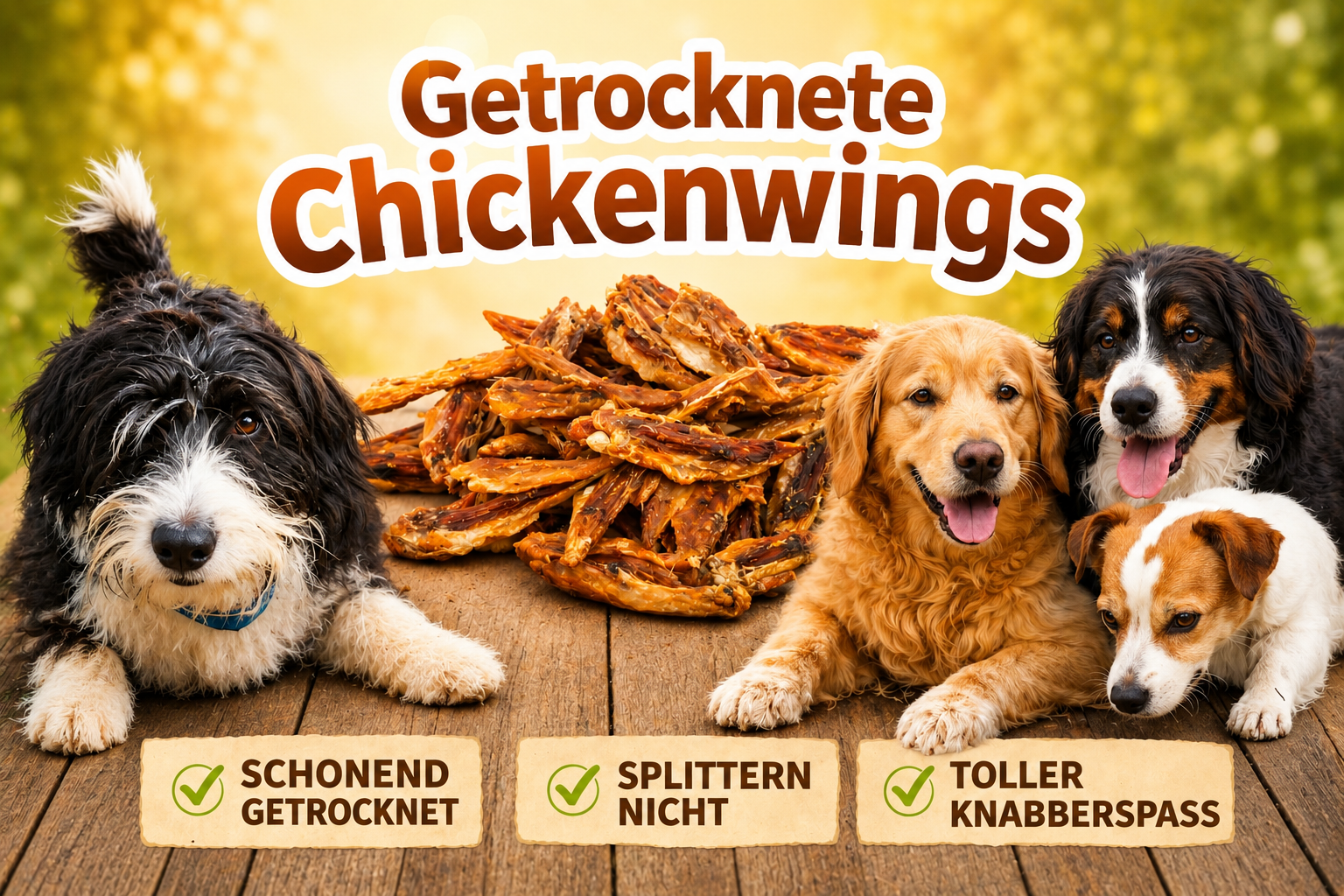 Getrocknete Chickenwings