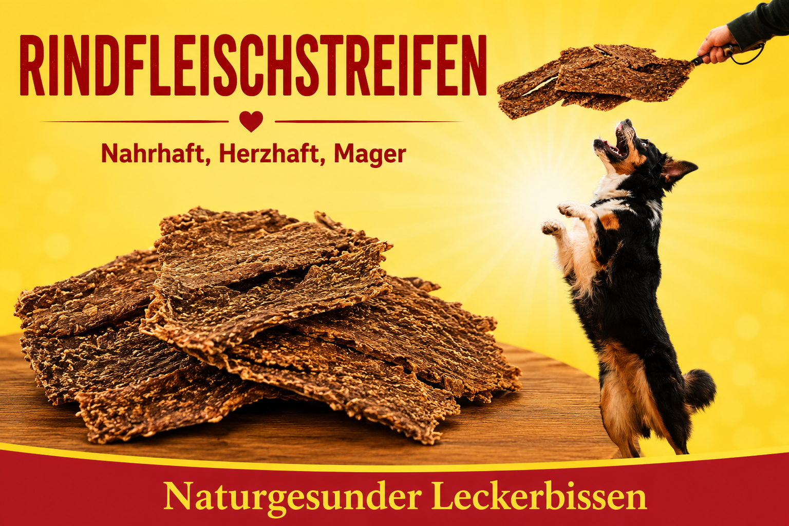 Getrocknete Rindfleischstreifen