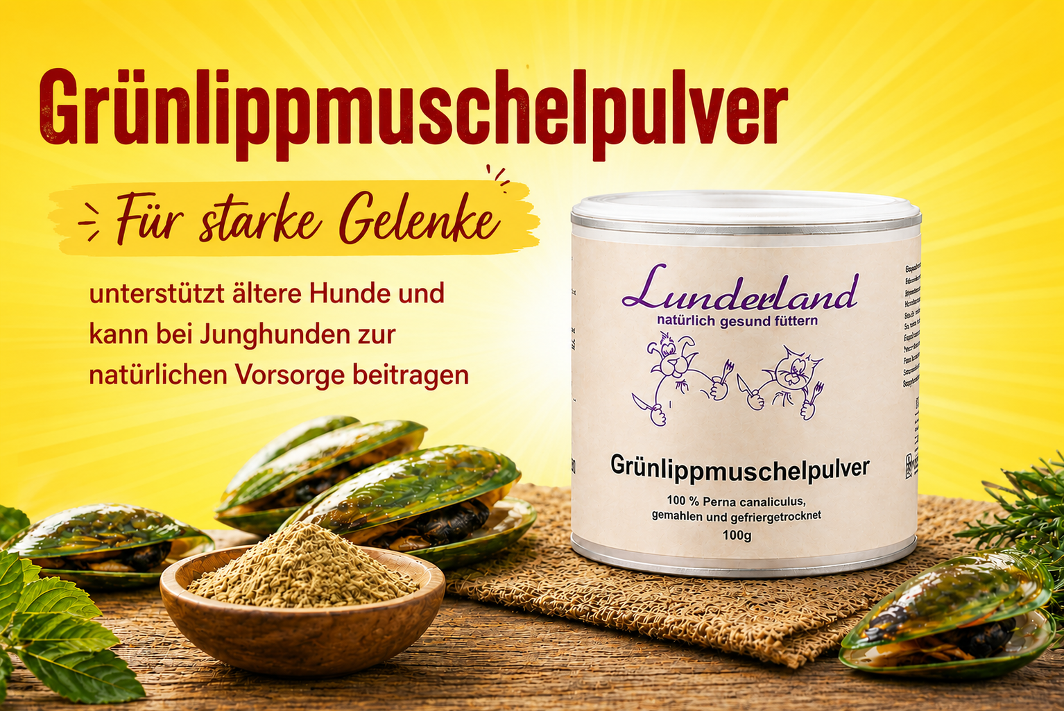 Grünlippmuschelpulver