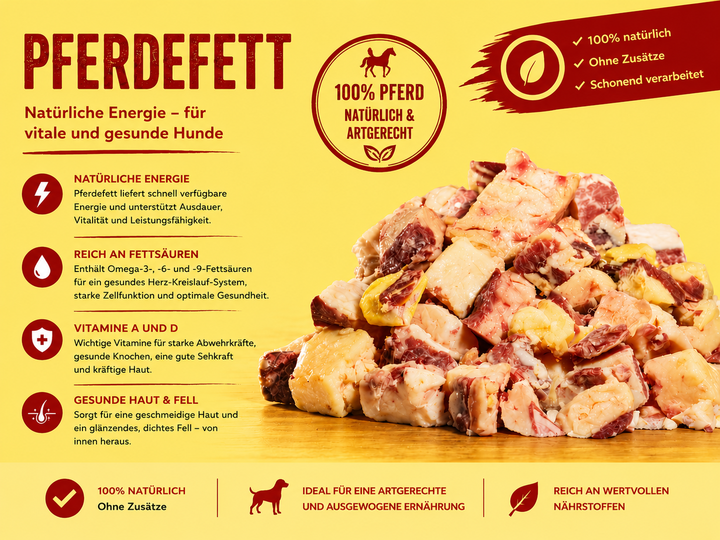 Pferdefett 1A Würfel