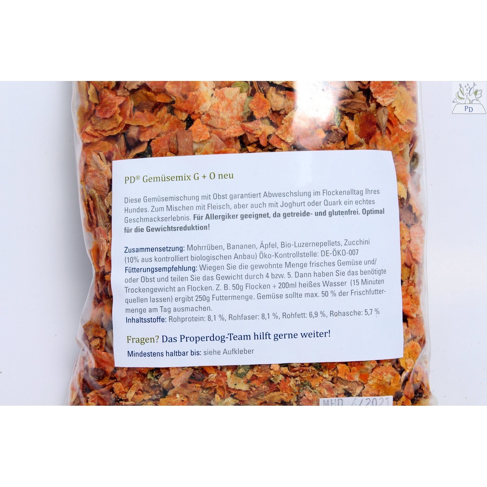 400g Gemüse & Obstmix Flocken
