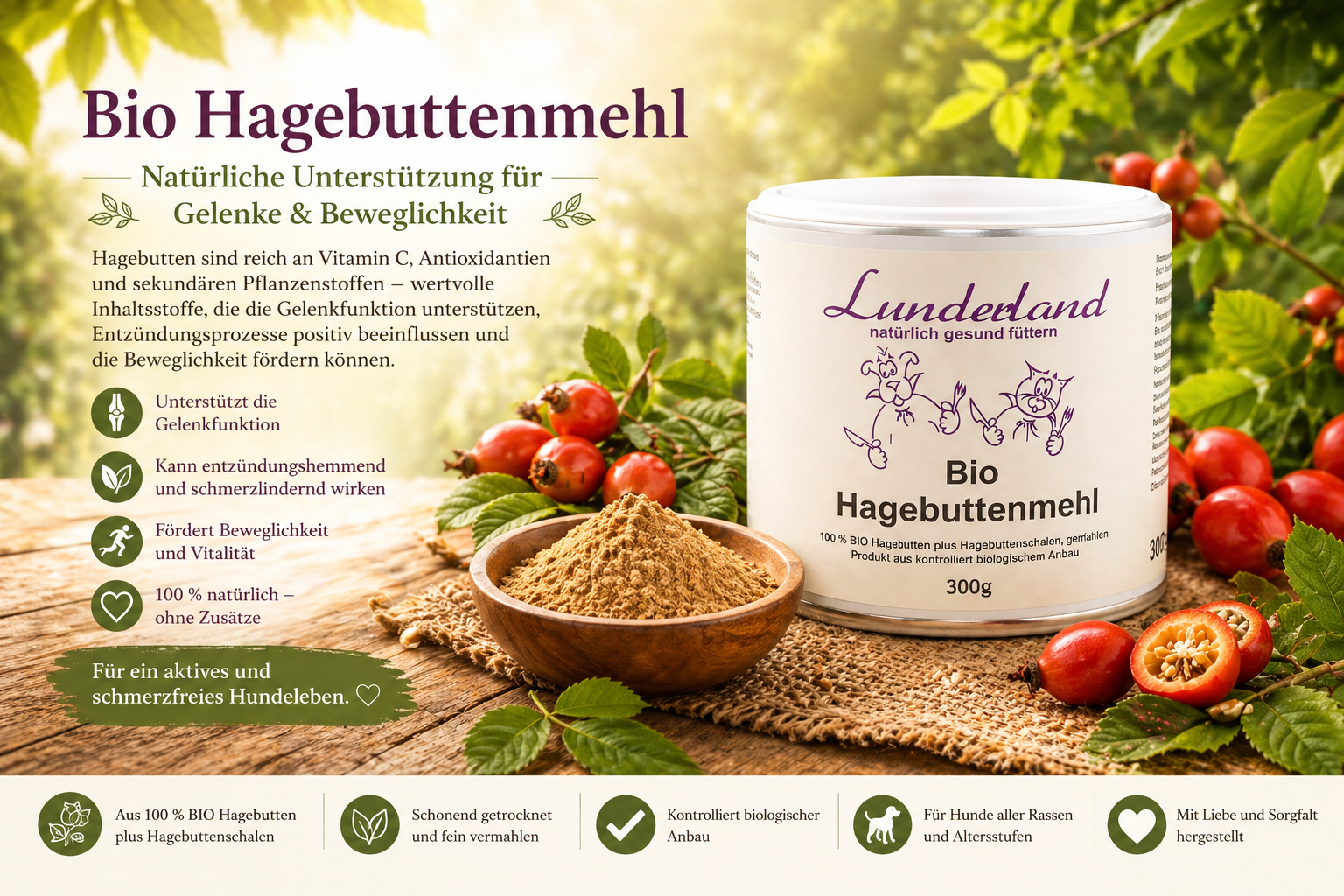 Hagebuttenschalenmehl