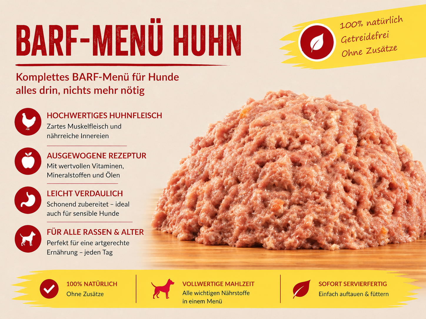 BARF-MENÜ > Huhn <