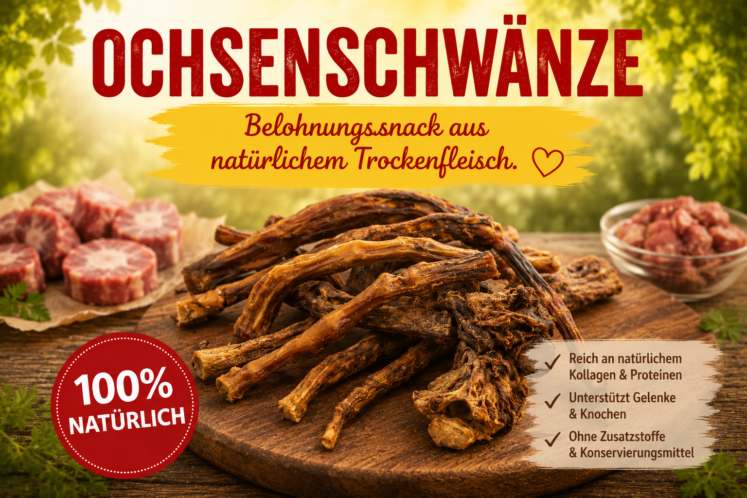 getrocknete Ochsenschwänze