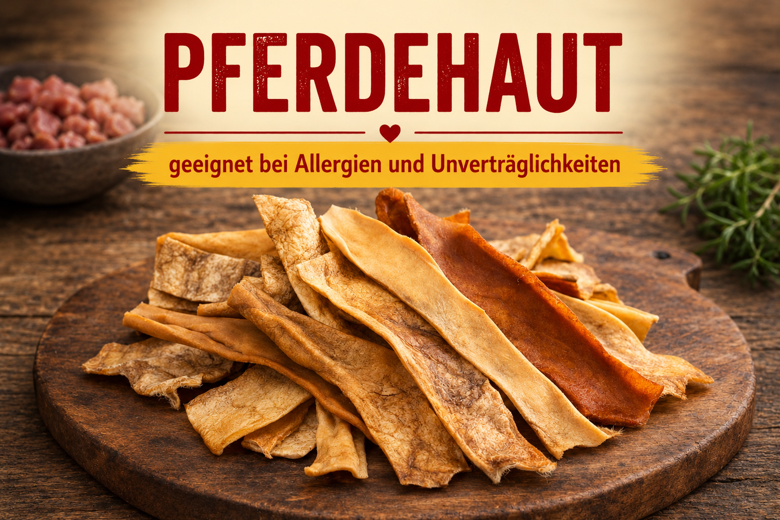 getrocknete Pferdehaut