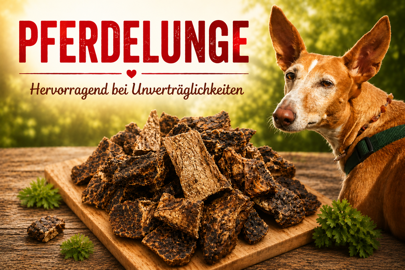 Getrocknete Pferdelunge