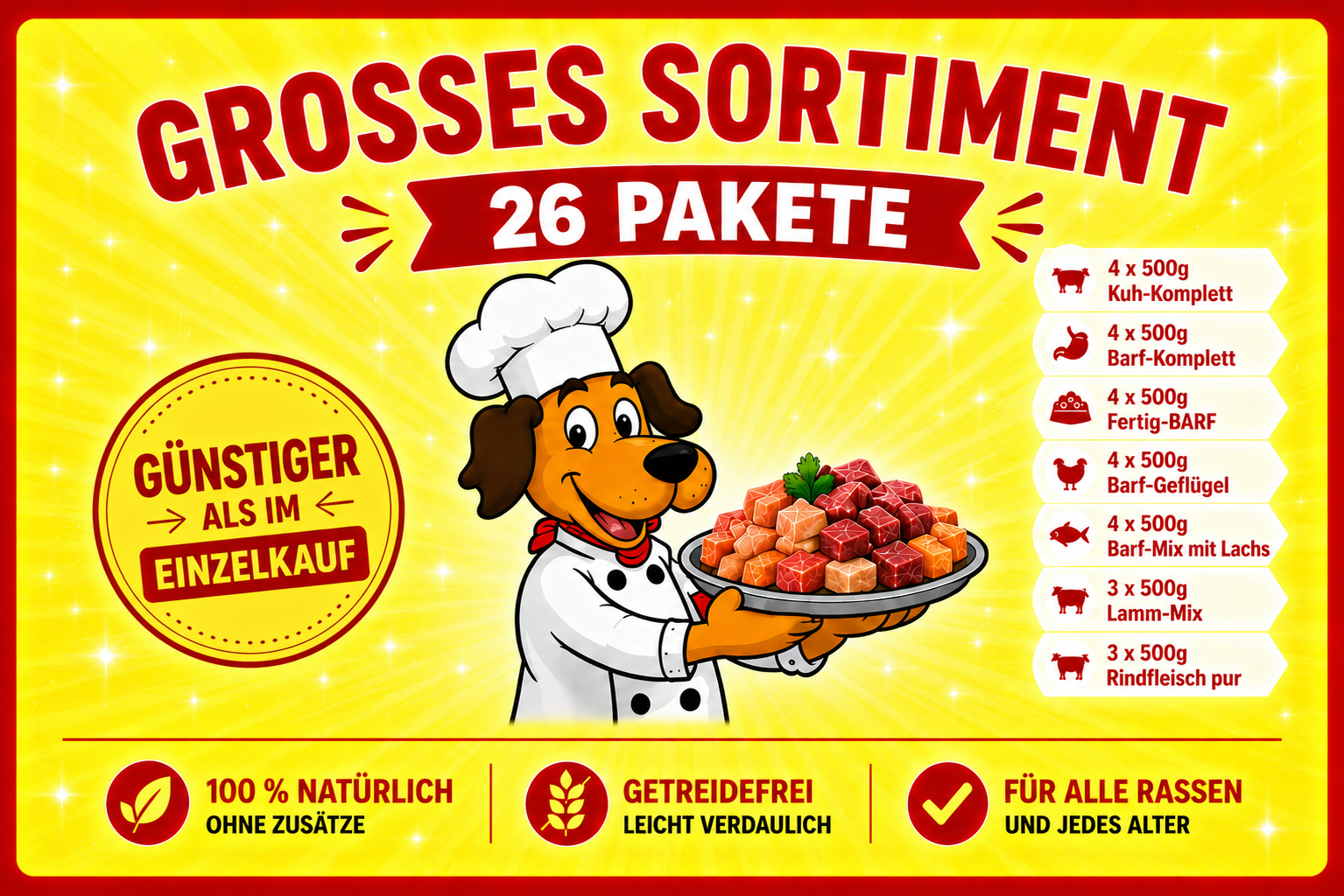 1 "großes" Sortiment