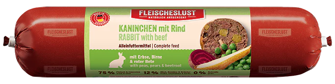 Fleischwurst "Kaninchen mit Rind"