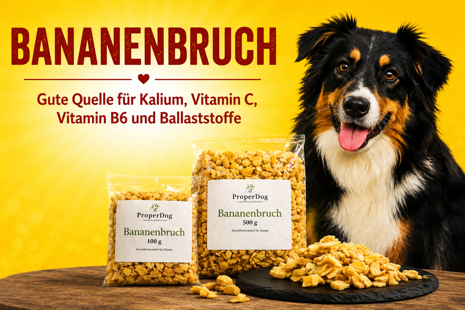 Getrockneter Bananenbruch